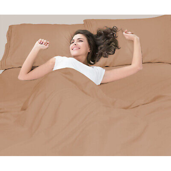 1800 Queen Or King Bed Sheets Ultra Soft Microfiber Deep Pocket 4 Pc Sheet Set