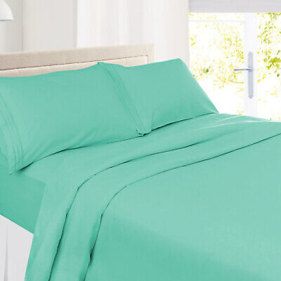 1800 Queen Or King Bed Sheets Ultra Soft Microfiber Deep Pocket 4 Pc Sheet Set