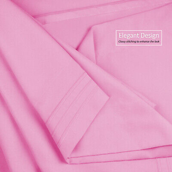 1800 Queen Or King Bed Sheets Ultra Soft Microfiber Deep Pocket 4 Pc Sheet Set