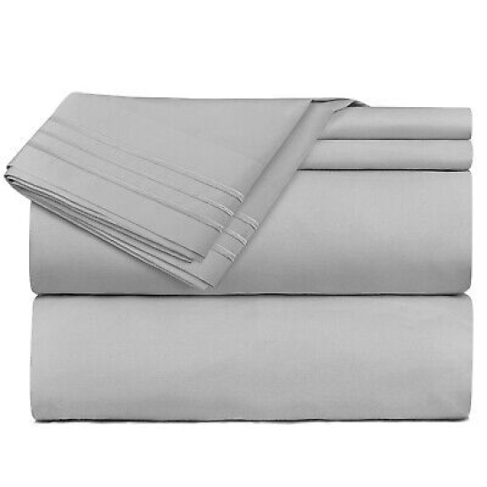 1800 Queen Or King Bed Sheets Ultra Soft Microfiber Deep Pocket 4 Pc Sheet Set