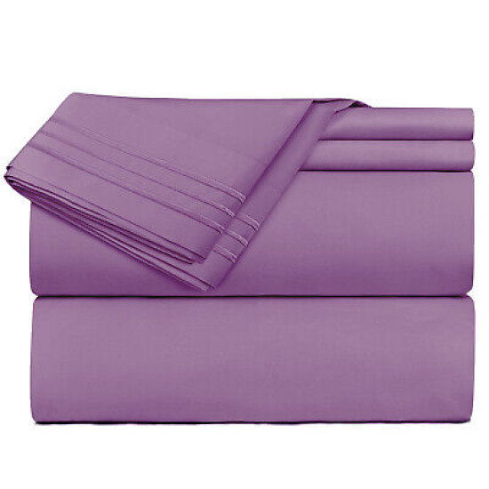 1800 Queen Or King Bed Sheets Ultra Soft Microfiber Deep Pocket 4 Pc Sheet Set