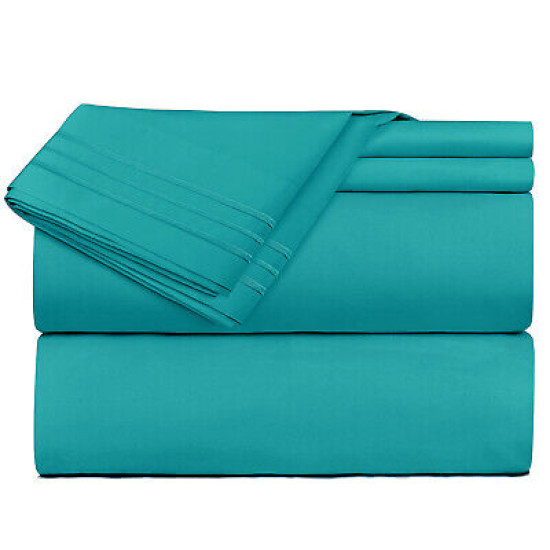 1800 Queen Or King Bed Sheets Ultra Soft Microfiber Deep Pocket 4 Pc Sheet Set