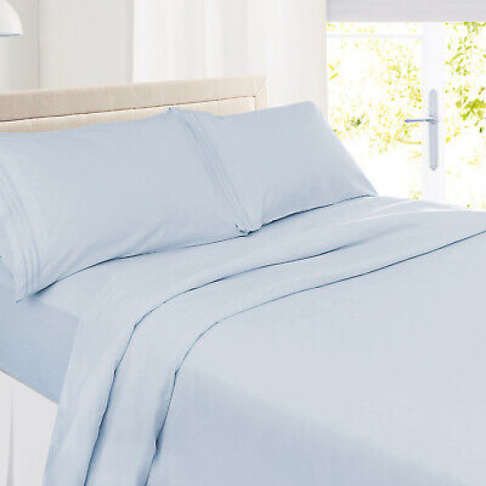 1800 Queen Or King Bed Sheets Ultra Soft Microfiber Deep Pocket 4 Pc Sheet Set