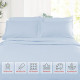 1800 Queen Or King Bed Sheets Ultra Soft Microfiber Deep Pocket 4 Pc Sheet Set