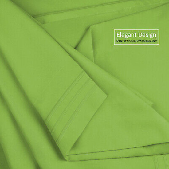 1800 Queen Or King Bed Sheets Ultra Soft Microfiber Deep Pocket 4 Pc Sheet Set