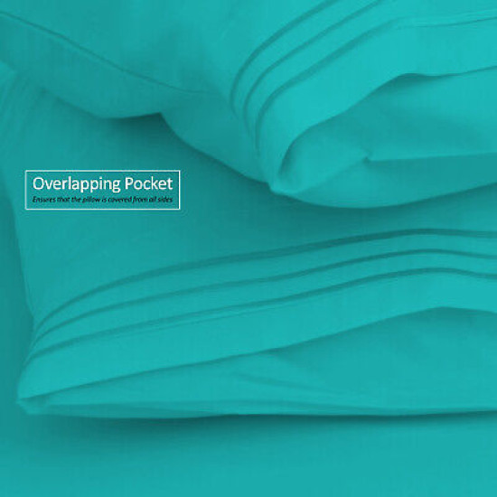 1800 Queen Or King Bed Sheets Ultra Soft Microfiber Deep Pocket 4 Pc Sheet Set