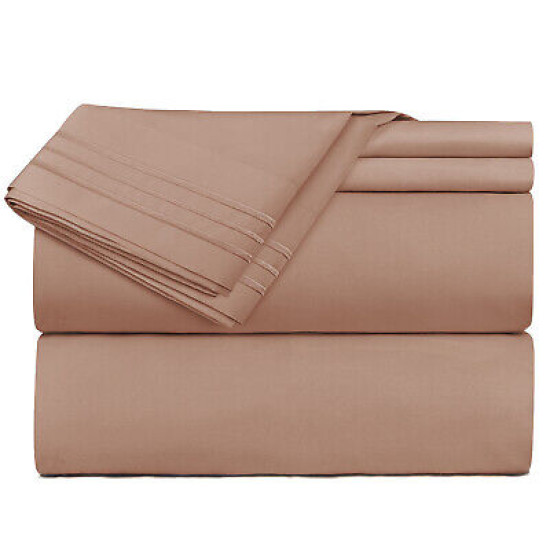 1800 Queen Or King Bed Sheets Ultra Soft Microfiber Deep Pocket 4 Pc Sheet Set