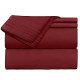 1800 Queen Or King Bed Sheets Ultra Soft Microfiber Deep Pocket 4 Pc Sheet Set