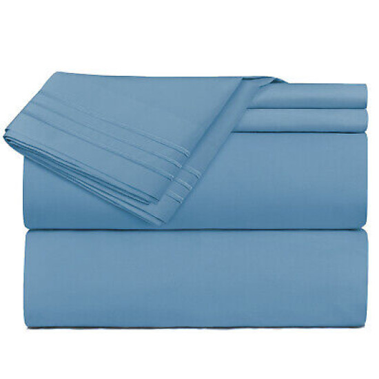 1800 Queen Or King Bed Sheets Ultra Soft Microfiber Deep Pocket 4 Pc Sheet Set