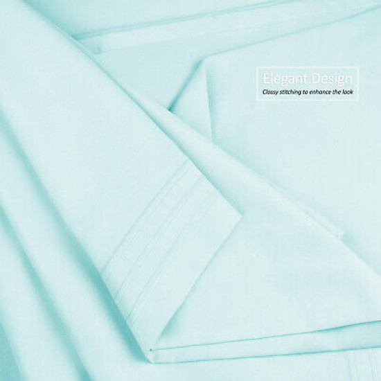 1800 Queen Or King Bed Sheets Ultra Soft Microfiber Deep Pocket 4 Pc Sheet Set