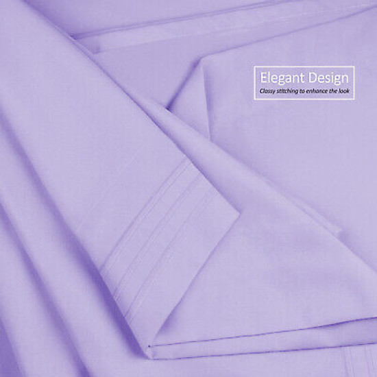 1800 Queen Or King Bed Sheets Ultra Soft Microfiber Deep Pocket 4 Pc Sheet Set