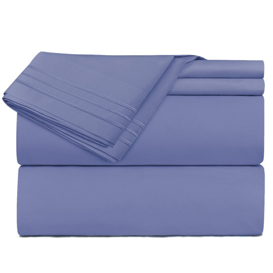 1800 Queen Or King Bed Sheets Ultra Soft Microfiber Deep Pocket 4 Pc Sheet Set