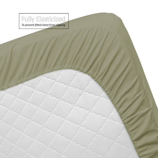 1800 Queen Or King Bed Sheets Ultra Soft Microfiber Deep Pocket 4 Pc Sheet Set