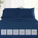 1800 Queen Or King Bed Sheets Ultra Soft Microfiber Deep Pocket 4 Pc Sheet Set