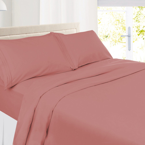 1800 Queen Or King Bed Sheets Ultra Soft Microfiber Deep Pocket 4 Pc Sheet Set