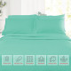 1800 Queen Or King Bed Sheets Ultra Soft Microfiber Deep Pocket 4 Pc Sheet Set