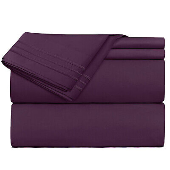 1800 Queen Or King Bed Sheets Ultra Soft Microfiber Deep Pocket 4 Pc Sheet Set