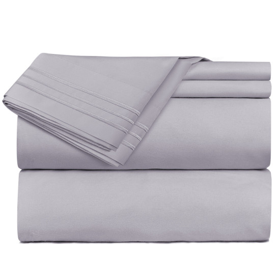 1800 Queen Or King Bed Sheets Ultra Soft Microfiber Deep Pocket 4 Pc Sheet Set
