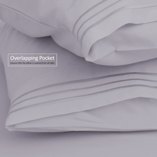 1800 Queen Or King Bed Sheets Ultra Soft Microfiber Deep Pocket 4 Pc Sheet Set