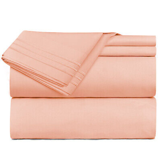 1800 Queen Or King Bed Sheets Ultra Soft Microfiber Deep Pocket 4 Pc Sheet Set