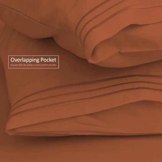 1800 Queen Or King Bed Sheets Ultra Soft Microfiber Deep Pocket 4 Pc Sheet Set