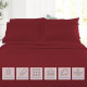 1800 Queen Or King Bed Sheets Ultra Soft Microfiber Deep Pocket 4 Pc Sheet Set