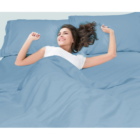 1800 Queen Or King Bed Sheets Ultra Soft Microfiber Deep Pocket 4 Pc Sheet Set
