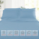 1800 Queen Or King Bed Sheets Ultra Soft Microfiber Deep Pocket 4 Pc Sheet Set