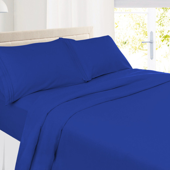 1800 Queen Or King Bed Sheets Ultra Soft Microfiber Deep Pocket 4 Pc Sheet Set