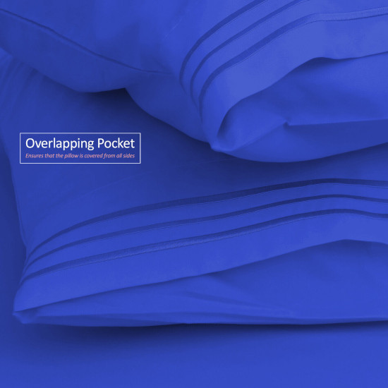 1800 Queen Or King Bed Sheets Ultra Soft Microfiber Deep Pocket 4 Pc Sheet Set