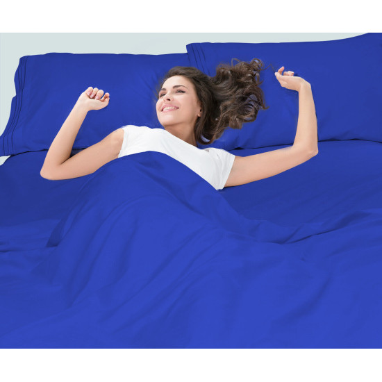 1800 Queen Or King Bed Sheets Ultra Soft Microfiber Deep Pocket 4 Pc Sheet Set