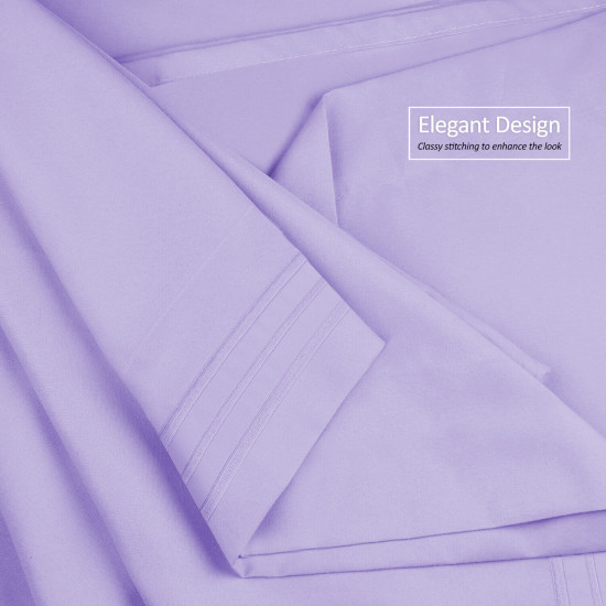 1800 Queen Or King Bed Sheets Ultra Soft Microfiber Deep Pocket 4 Pc Sheet Set
