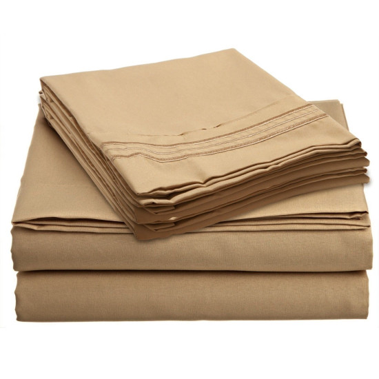 1800 PREMIER COLLECTION 6 PIECE DEEP POCKET BED SHEET SET