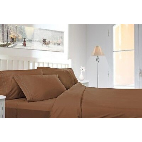 1800 Premier Deep Pocket Bed Sheet Set - Available in 8 Sizes and 21 Colors