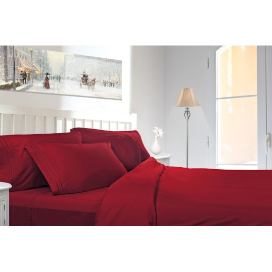 1800 Premier Deep Pocket Bed Sheet Set - Available in 8 Sizes and 21 Colors