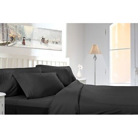 1800 Premier Deep Pocket Bed Sheet Set - Available in 8 Sizes and 21 Colors