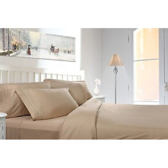 1800 Premier Deep Pocket Bed Sheet Set - Available in 8 Sizes and 21 Colors