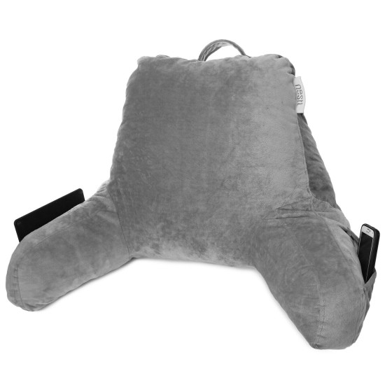 Bed Rest Reading Pillow for Kids & Teens Memory Foam TV Pillow With Arms Support