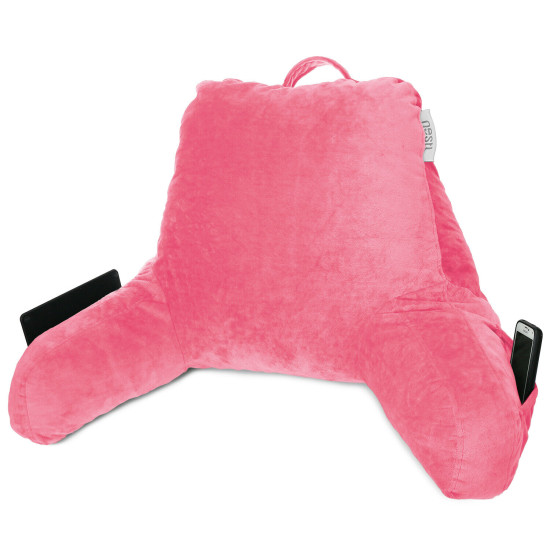 Bed Rest Reading Pillow for Kids & Teens Memory Foam TV Pillow With Arms Support
