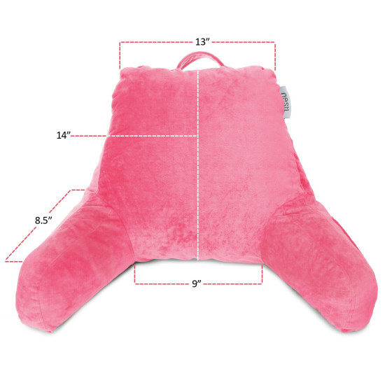 Bed Rest Reading Pillow for Kids & Teens Memory Foam TV Pillow With Arms Support