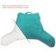 Bed Rest Reading Pillow for Kids & Teens Memory Foam TV Pillow With Arms Support
