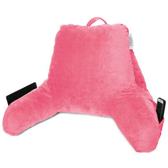 Bed Rest Reading Pillow for Kids & Teens Memory Foam TV Pillow With Arms Support