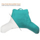 Bed Rest Reading Pillow for Kids & Teens Memory Foam TV Pillow With Arms Support