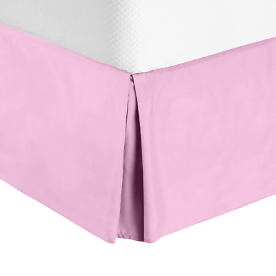 Twin or Twin XL Size Premium Hotel Luxury Pleated 14” Tailored Bed Skirt