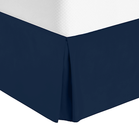 Twin or Twin XL Size Premium Hotel Luxury Pleated 14” Tailored Bed Skirt