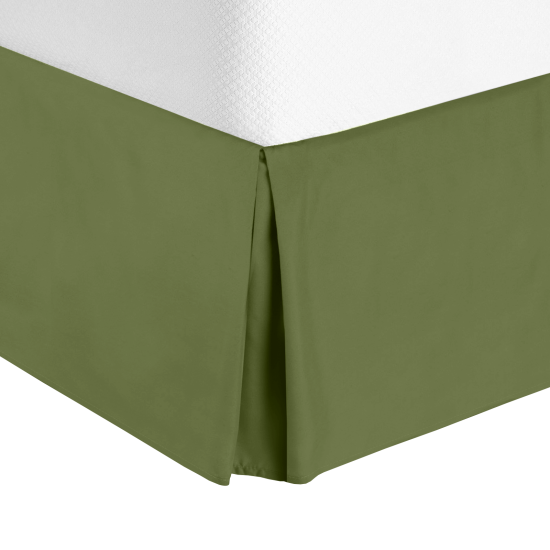 Twin or Twin XL Size Premium Hotel Luxury Pleated 14” Tailored Bed Skirt