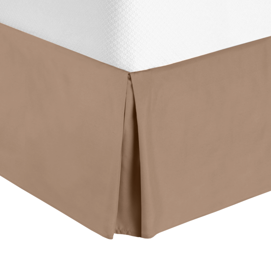Twin or Twin XL Size Premium Hotel Luxury Pleated 14” Tailored Bed Skirt
