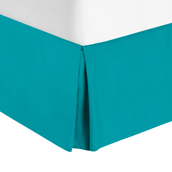 Twin or Twin XL Size Premium Hotel Luxury Pleated 14” Tailored Bed Skirt