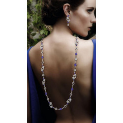 Amethyst Flower Necklace Handmade Luxury High Bijoux Jewelry 925 Sterling Silver