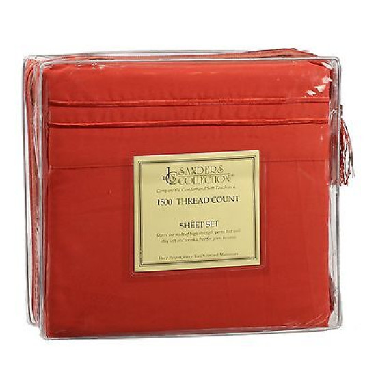 1500 Microfiber Thread Count 4 Piece Bed Sheet Set Many Sizes & Colors Available